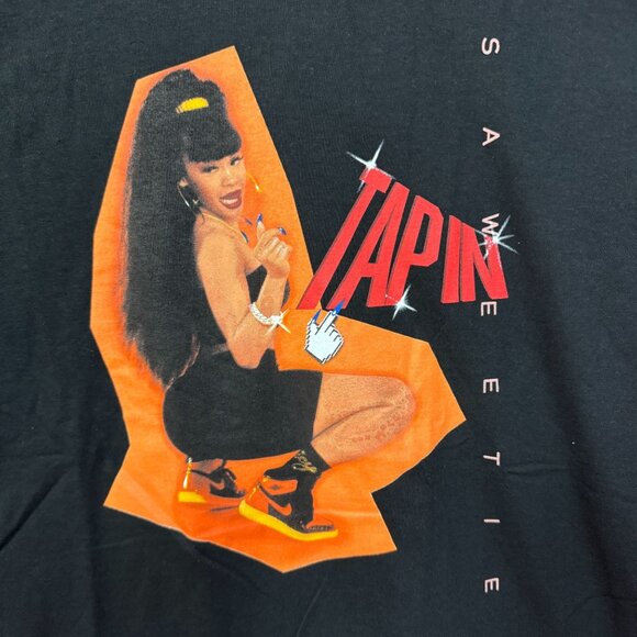 Saweetie Tap In Pretty B Music Hot Girl Summer Rap Tee M - Picture 2 of 5